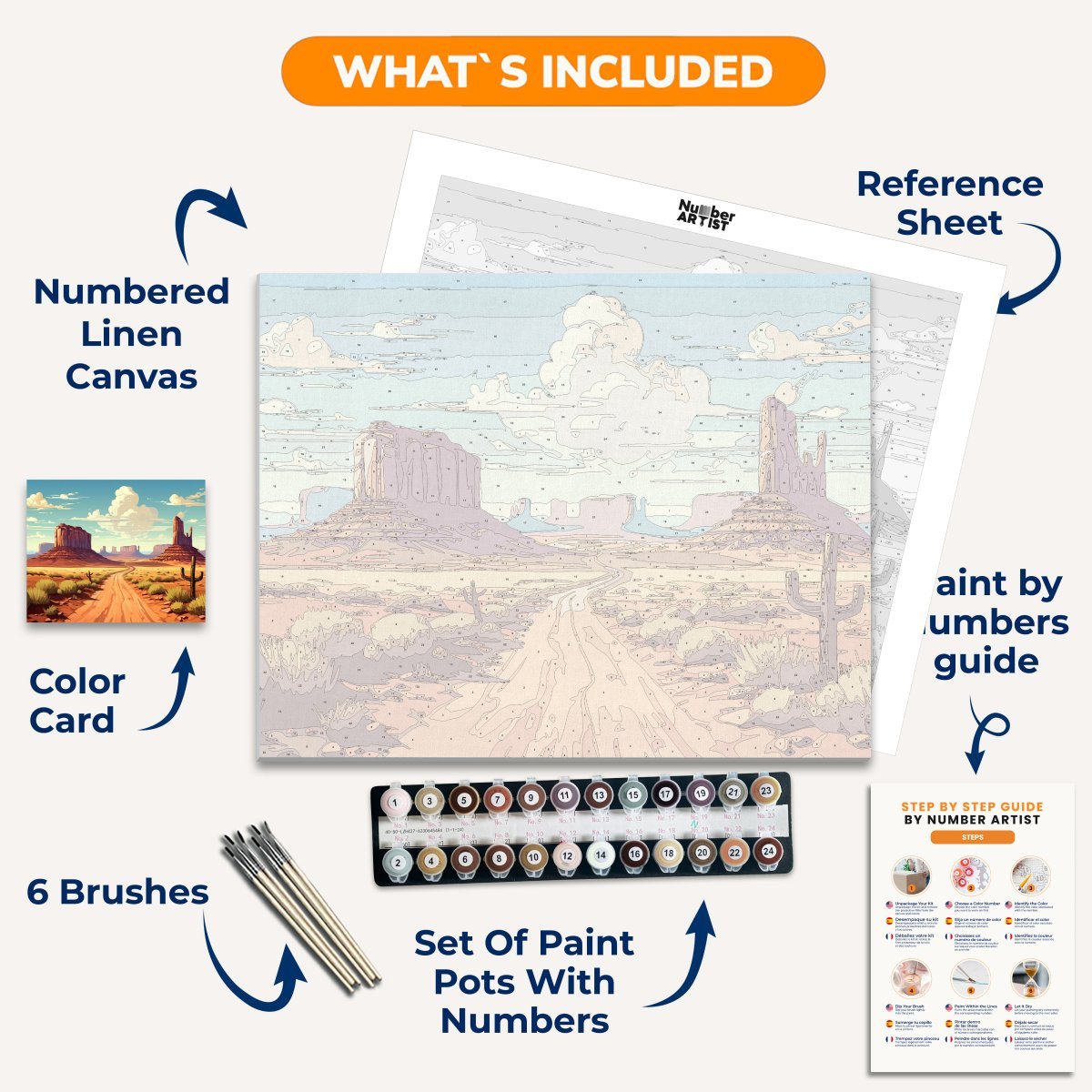 Canyonland Path - Number Artist Diamond Painting Kits