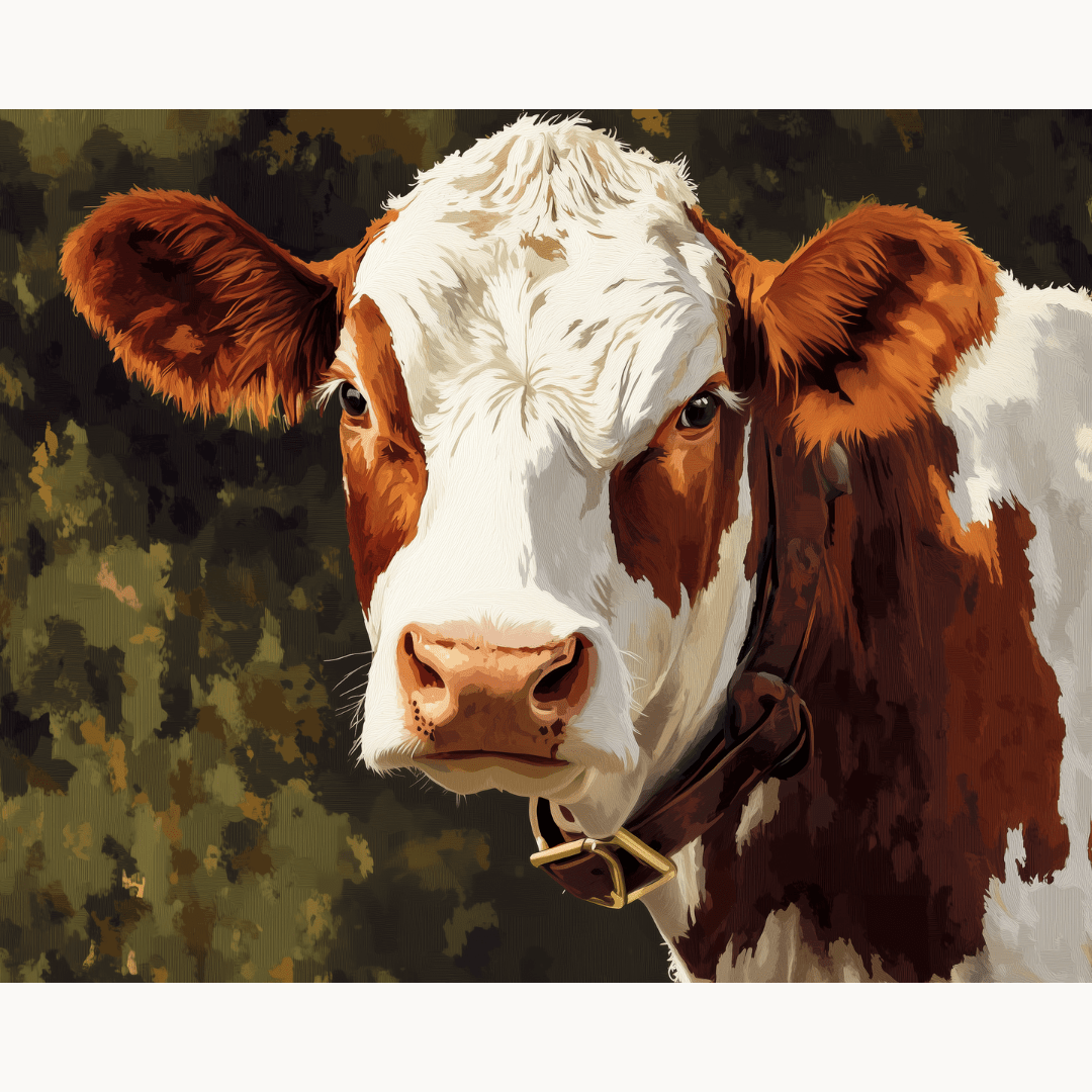 Cattle Portrait - Number Artist Diamond Painting Kits
