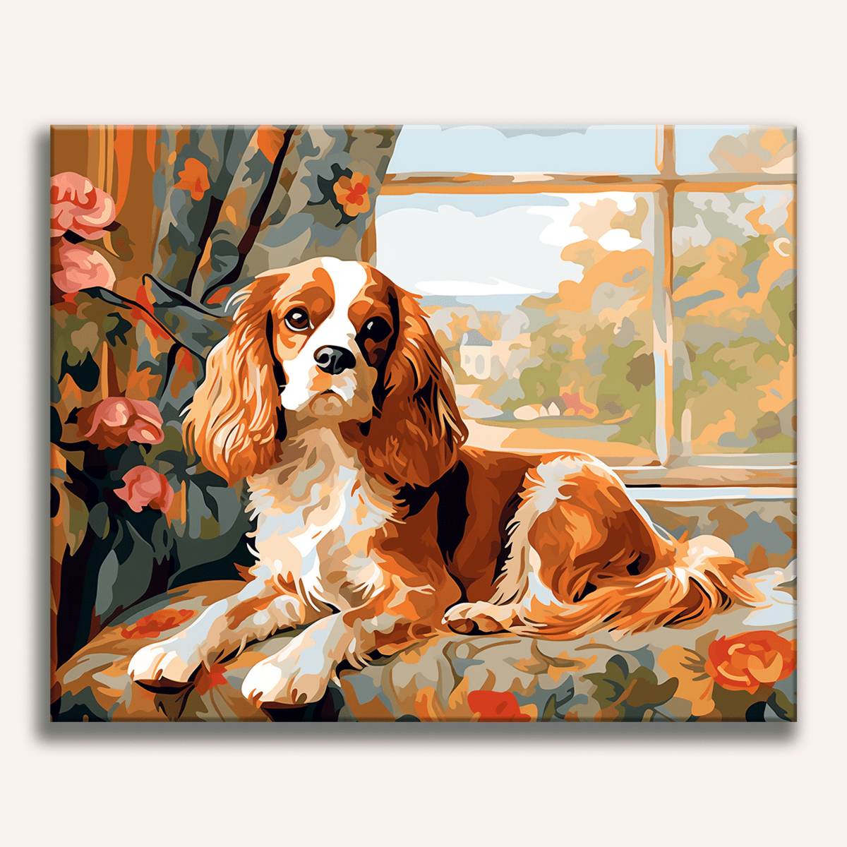 Cavalier King Charles Spaniel - Number Artist Diamond Painting Kits