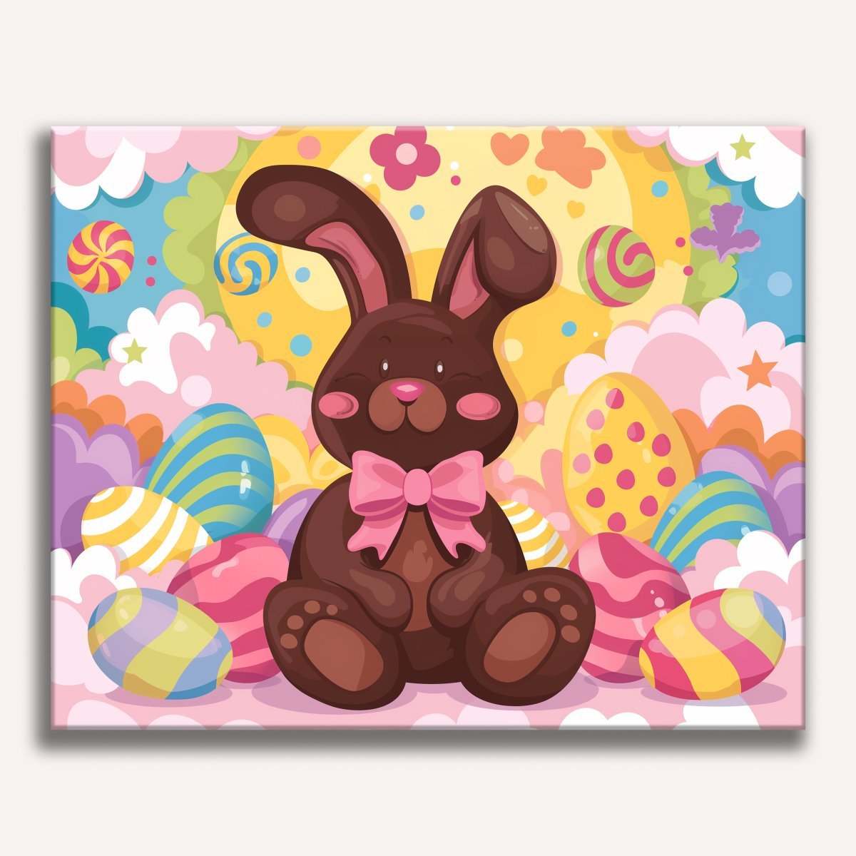 Chocolate Bunny - Number Artist Diamond Painting Kits