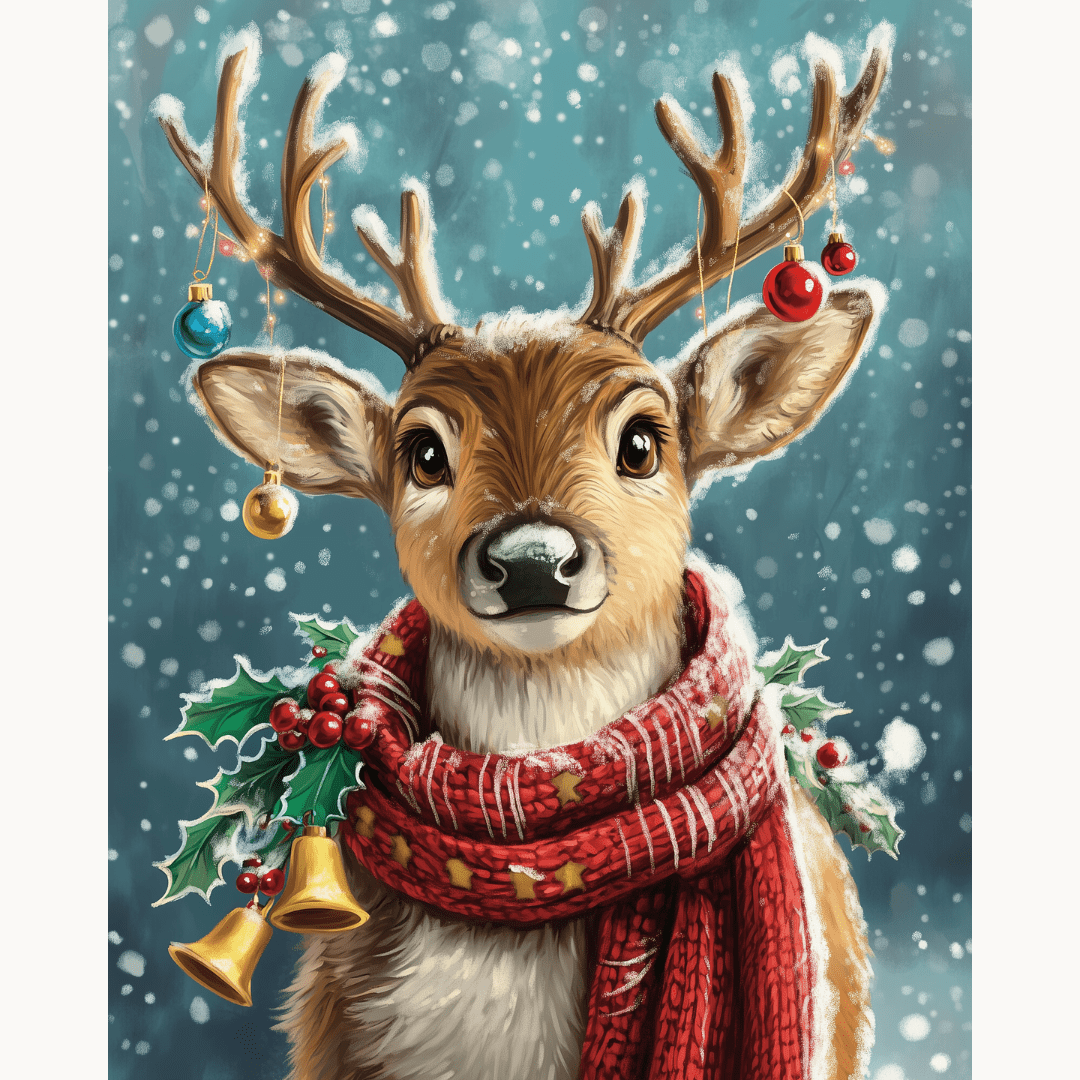 Christmas Friend - Number Artist Diamond Painting Kits