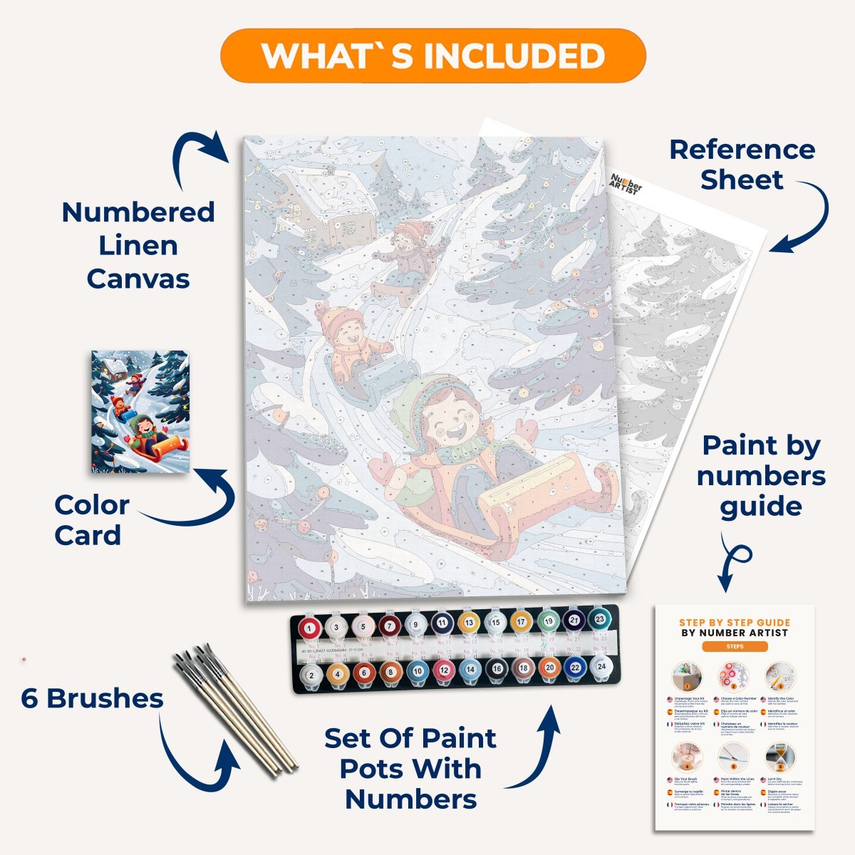 Christmas Playtime - Number Artist Diamond Painting Kits