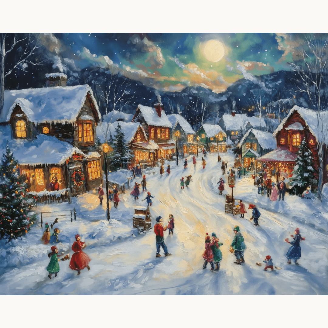 Christmas Streets - Number Artist Paint By Numbers Kits