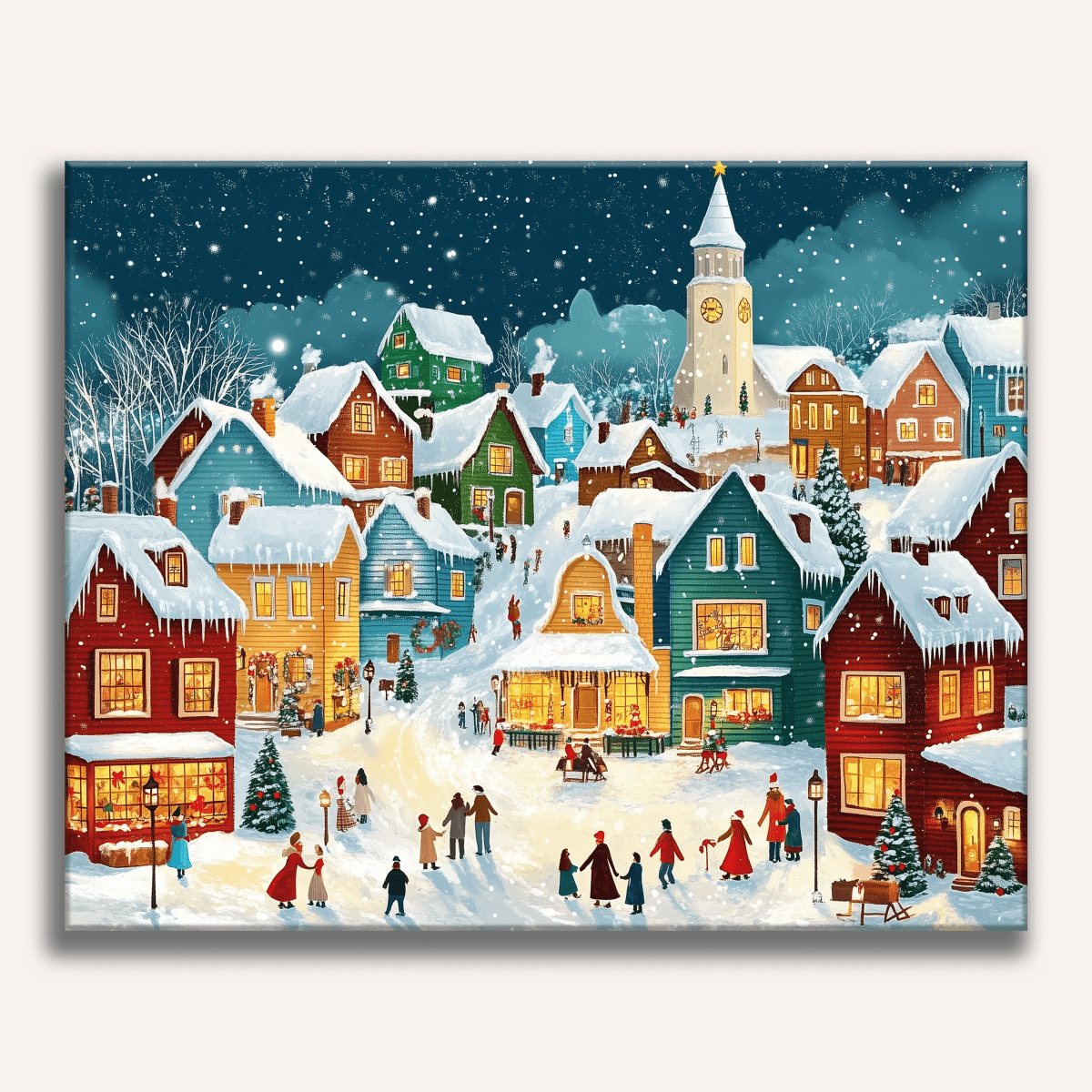 Christmas Town - Number Artist Paint By Numbers Kits