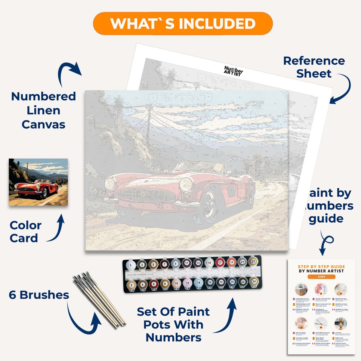 Classic Road Trip - Number Artist Diamond Painting Kits