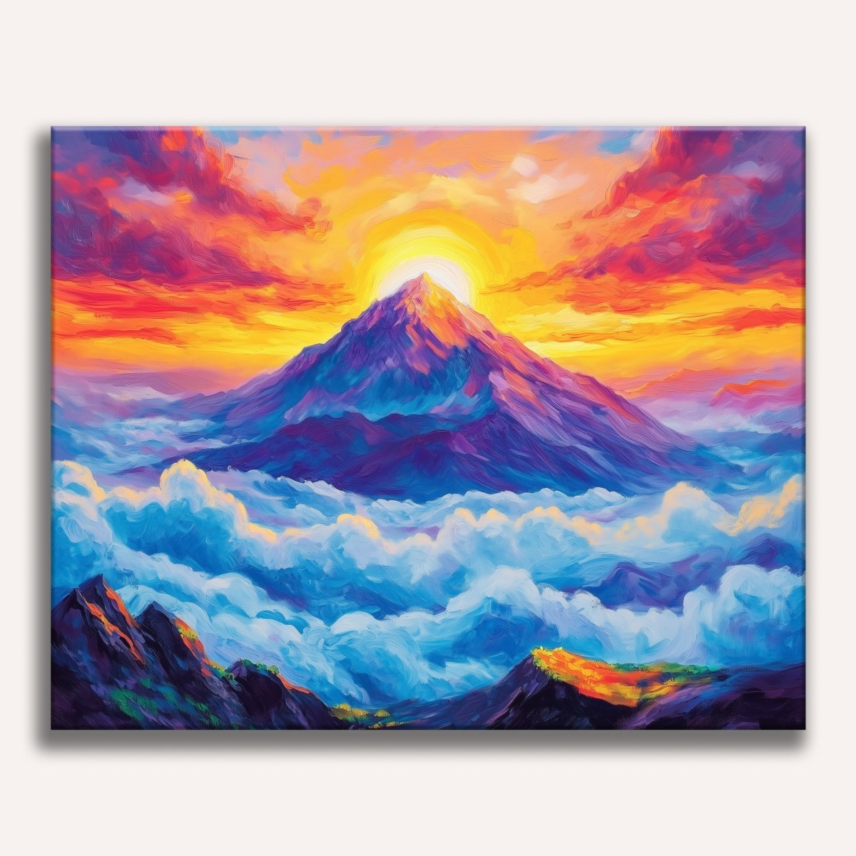 Clouded Summit - Number Artist Diamond Painting Kits