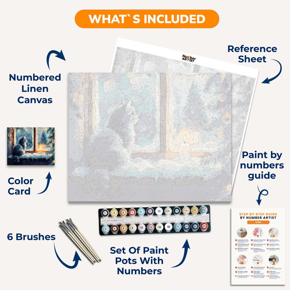 Cold Christmas - Number Artist Diamond Painting Kits