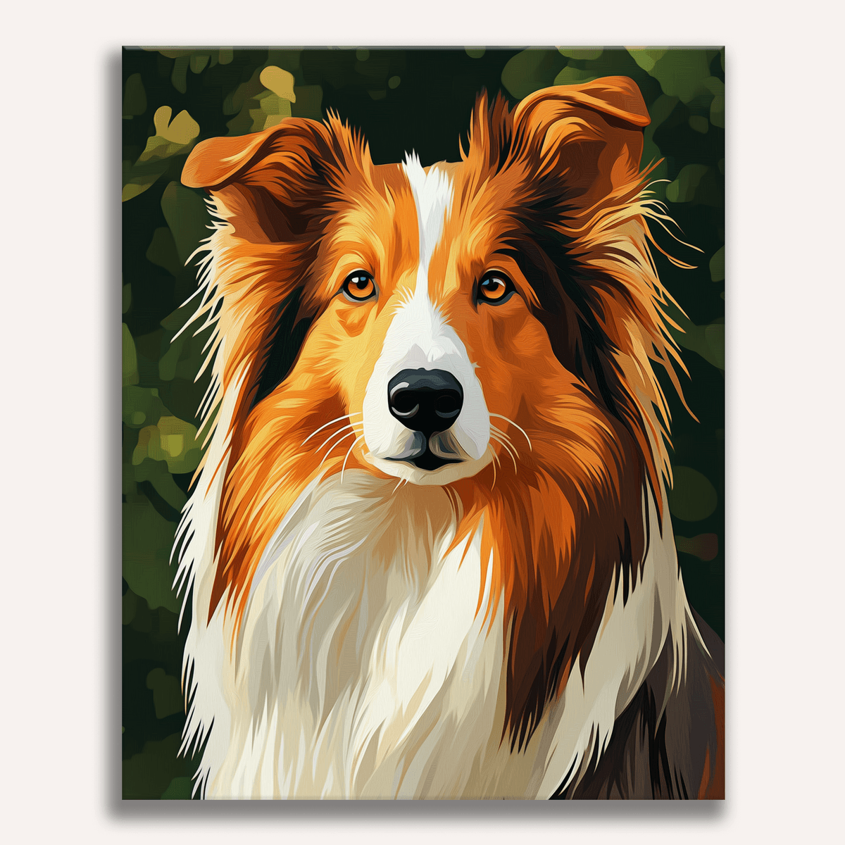 Collie Portrait - Number Artist Paint by Numbers Kits