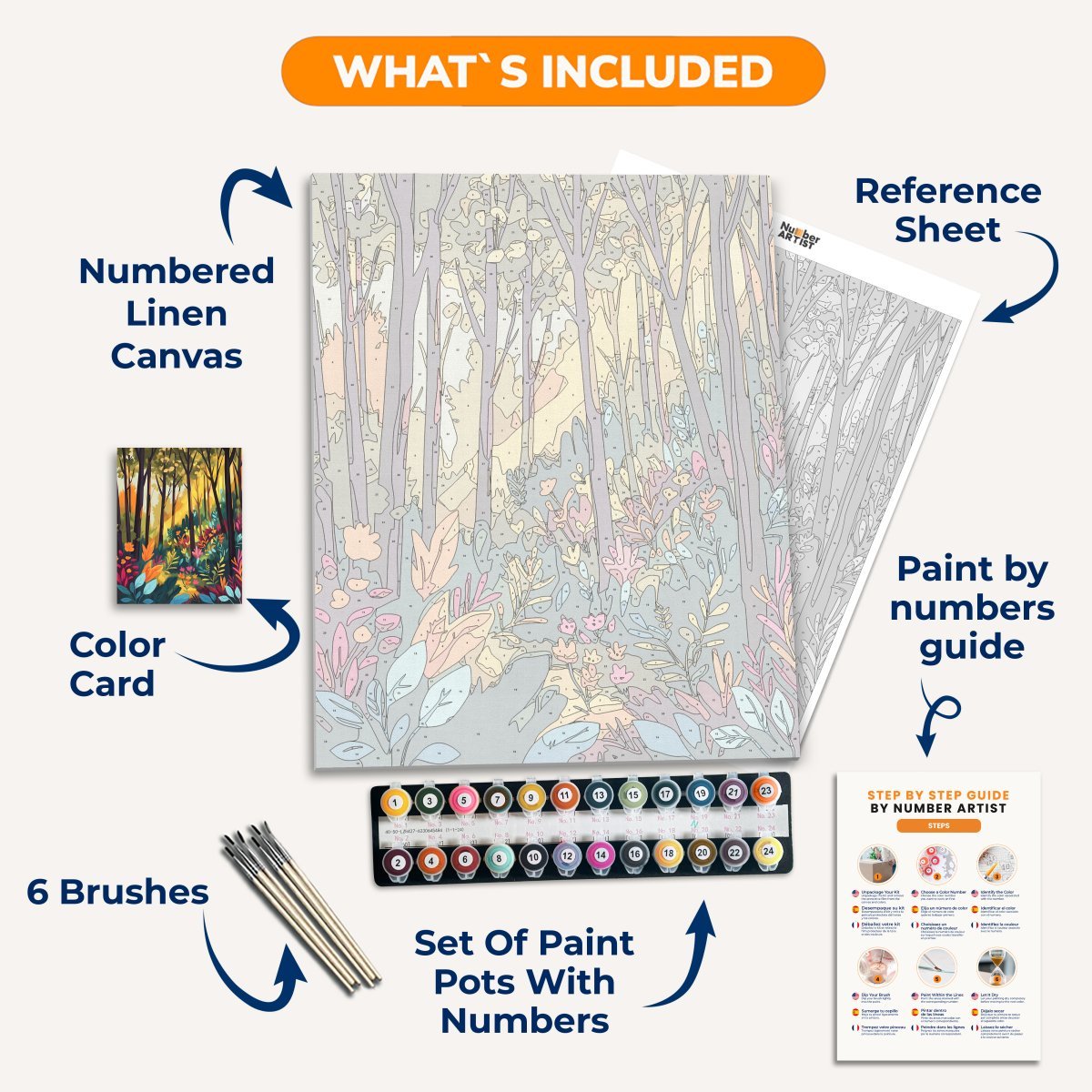 Colorful Forest - Number Artist Diamond Painting Kits