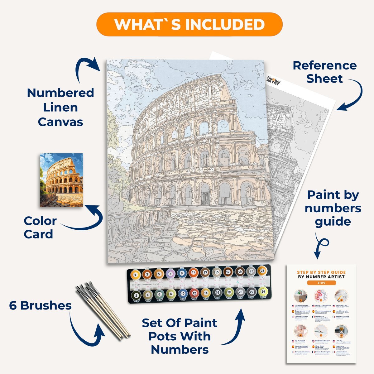 Colosseum - Number Artist Diamond Painting Kits