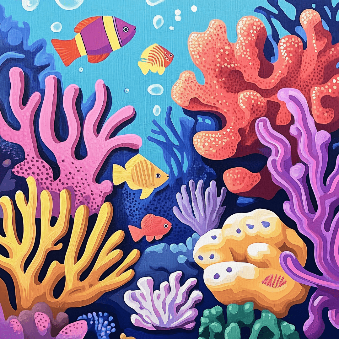 Coral Paradise - Number Artist Diamond Painting Kits