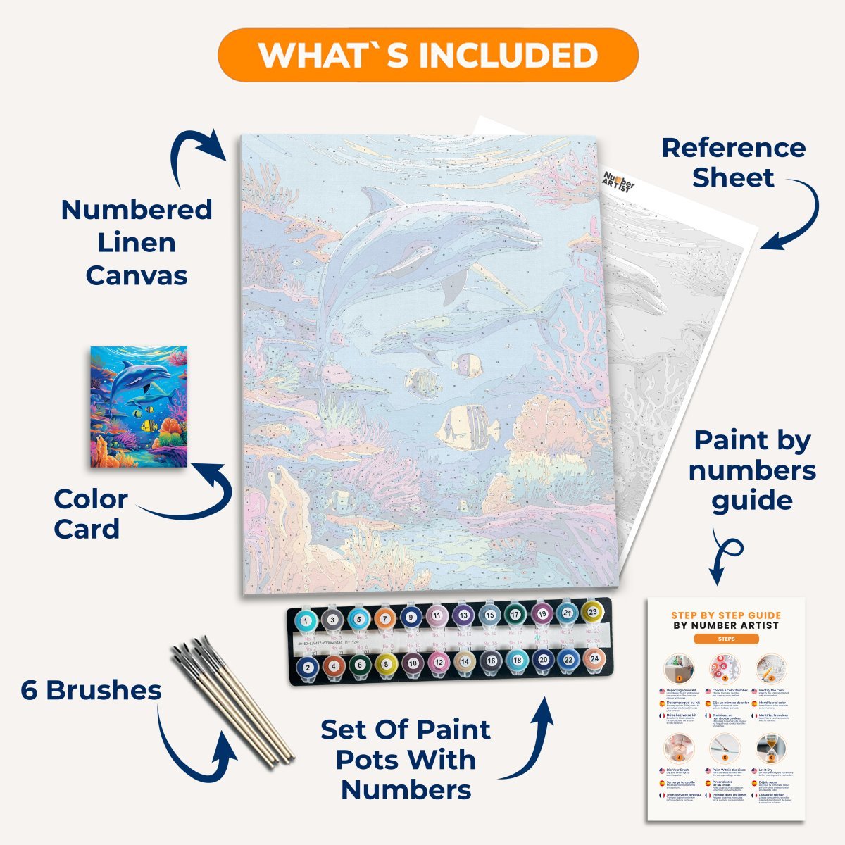 Coral Reef Wonders - Number Artist Diamond Painting Kits