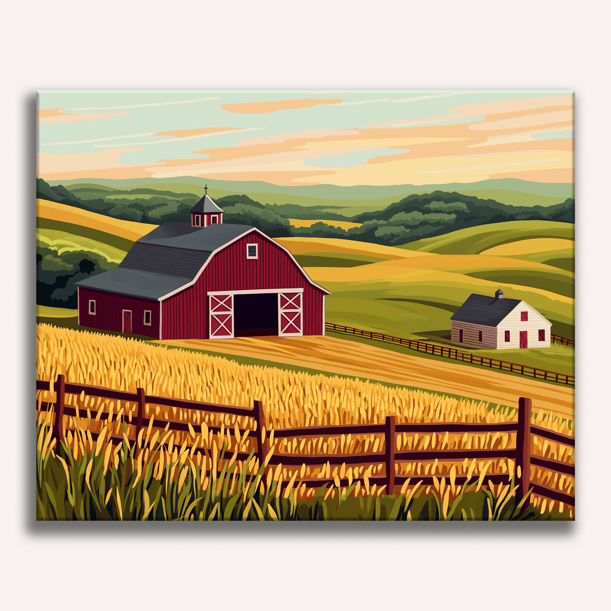 Country Fields - Number Artist Paint by Numbers Kits