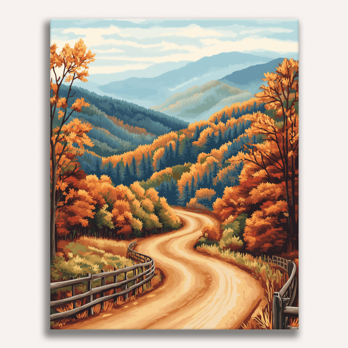 Country Roads - Number Artist Paint by Numbers Kits