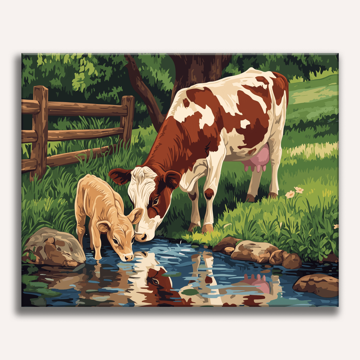 Cow and her Calf - Number Artist Paint by Numbers Kits