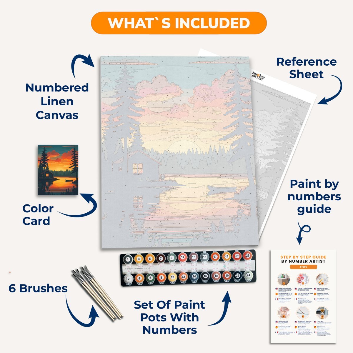 Cozy Cabin - Number Artist Diamond Painting Kits