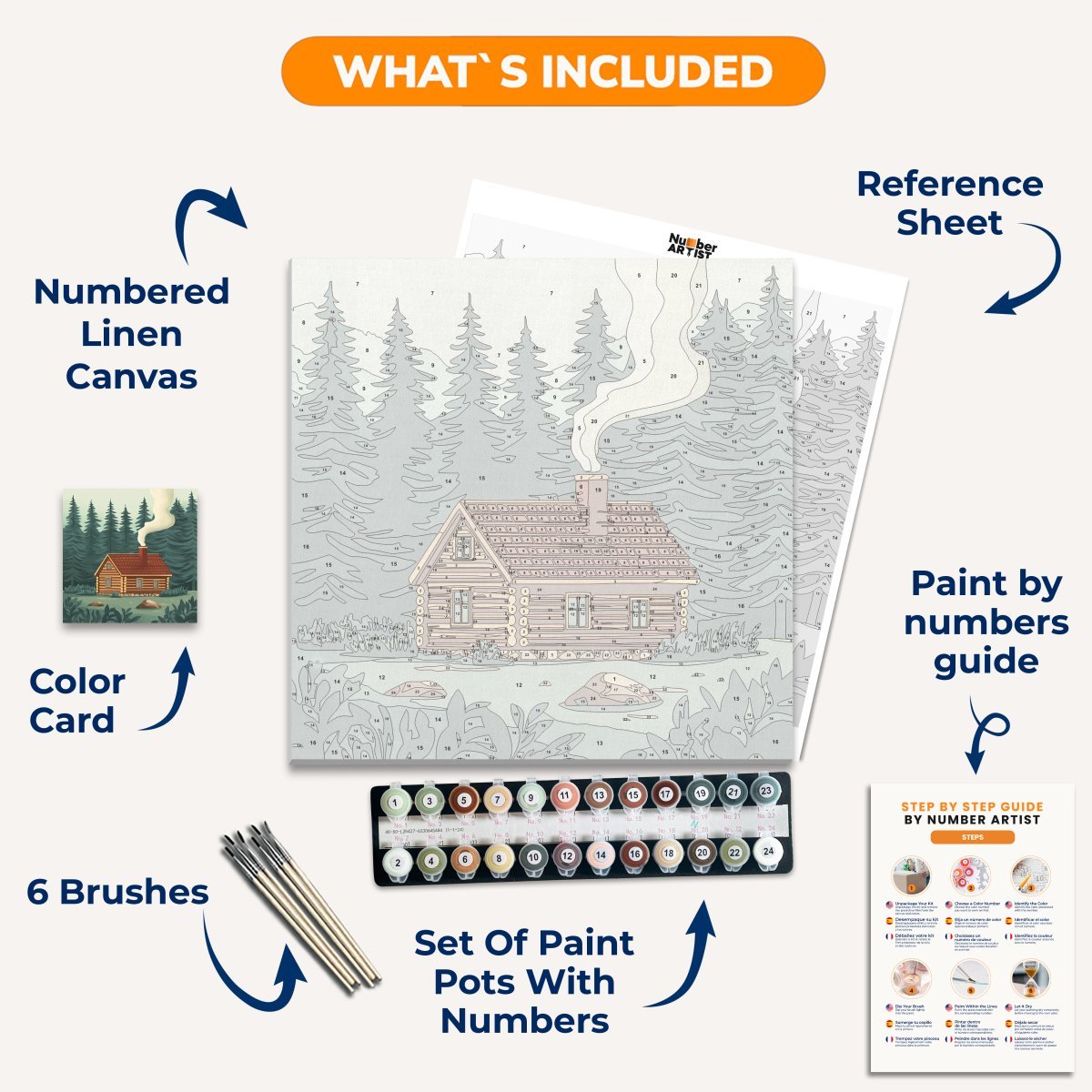Cozy Cottage - Number Artist Diamond Painting Kits