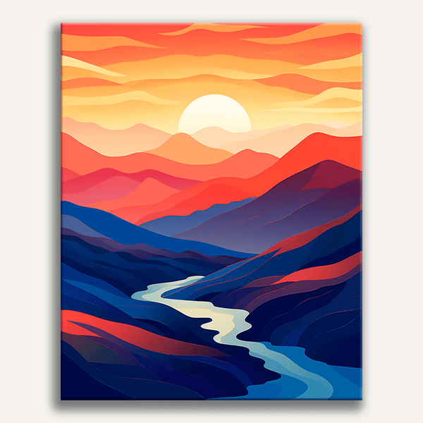 crimson-sky-mountains-paint-by