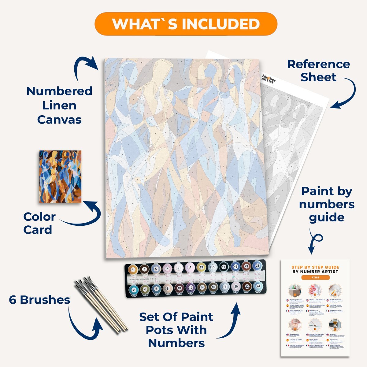 Dancing Souls - Number Artist Diamond Painting Kits