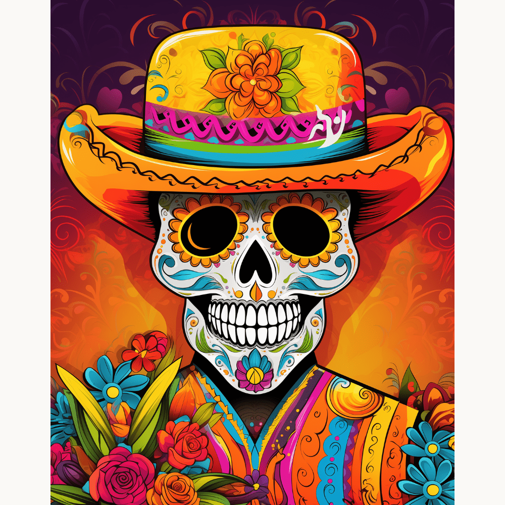 Day of the Dead - Number Artist Diamond Painting Kits