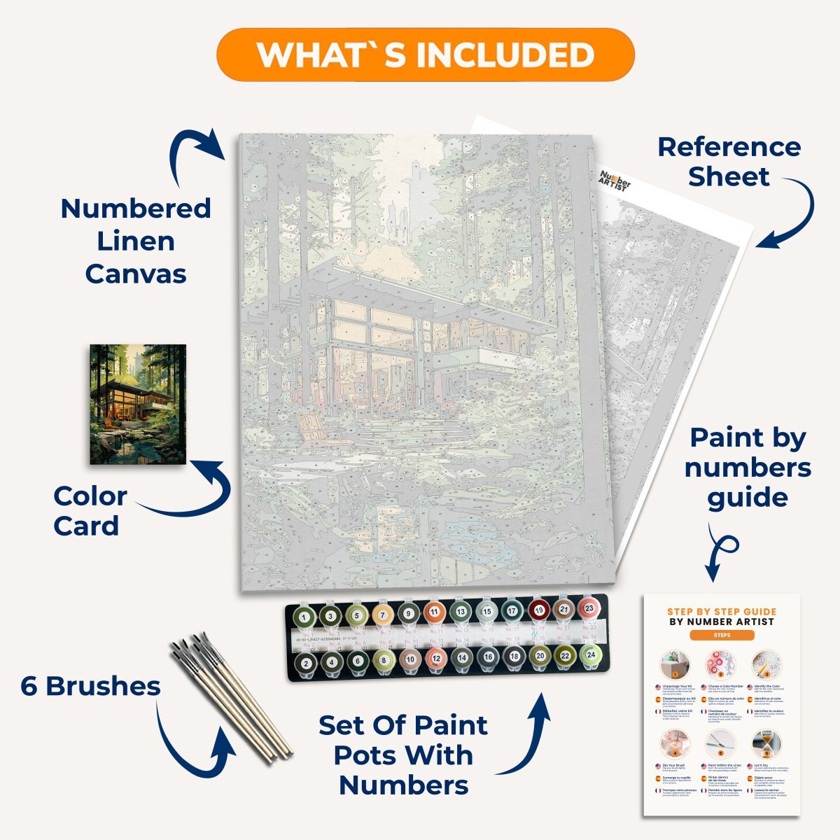 Deep Forest Coziness - Number Artist Diamond Painting Kits