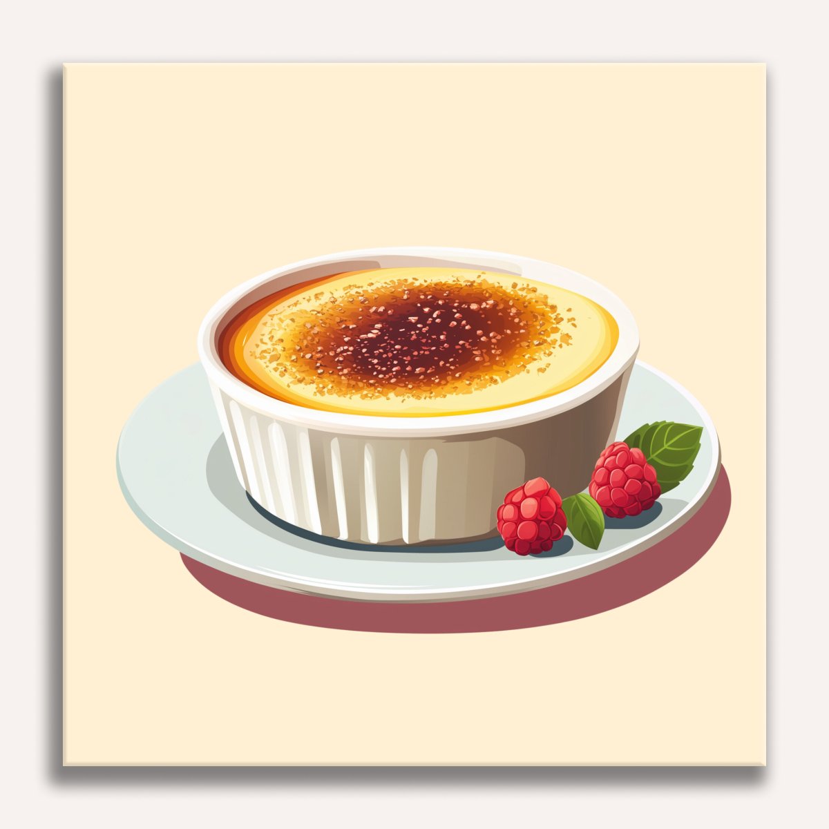 Delicate Creme Brulee - Number Artist Diamond Painting Kits