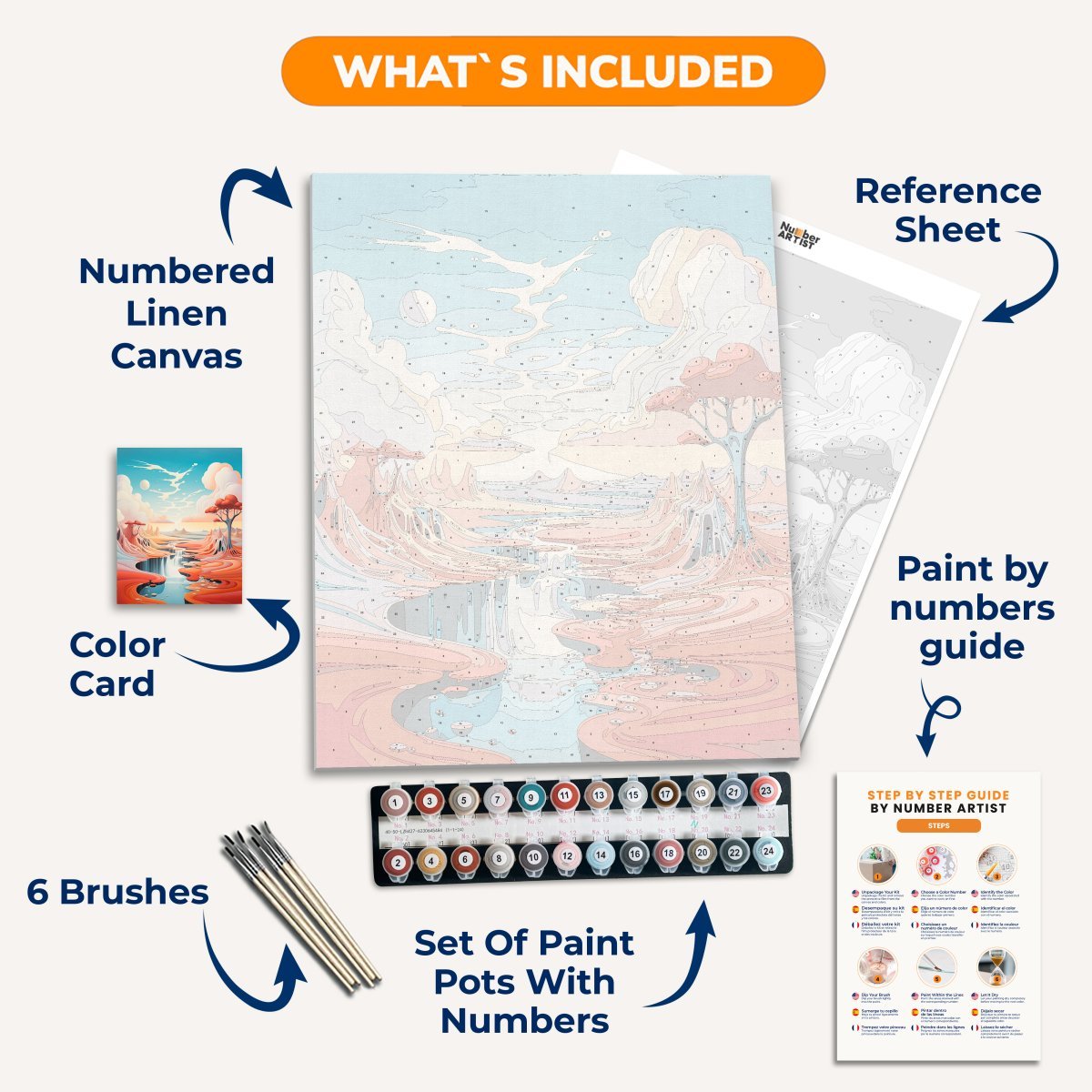 Desert Mirage - Number Artist Diamond Painting Kits