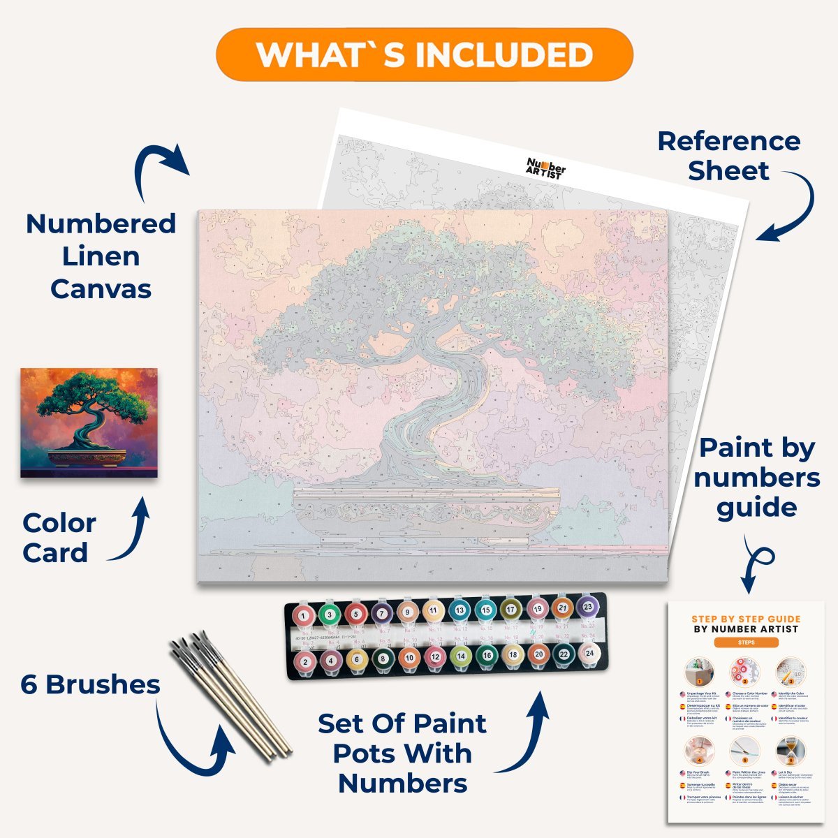 Divine Bonsai - Number Artist Diamond Painting Kits