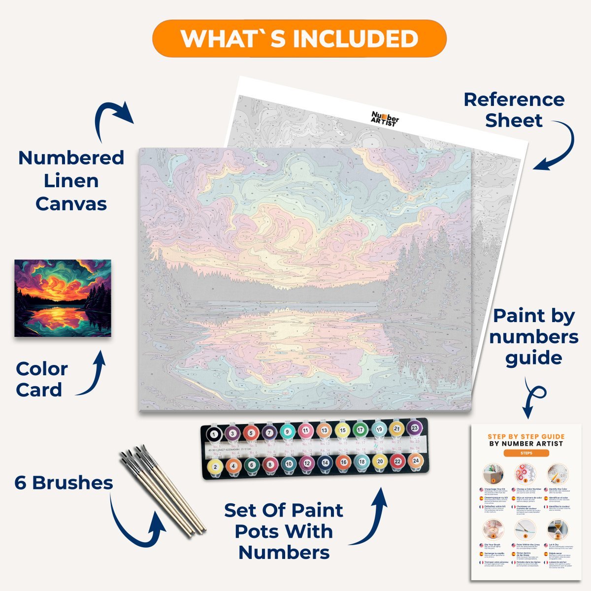 Divine Lake - Number Artist Diamond Painting Kits