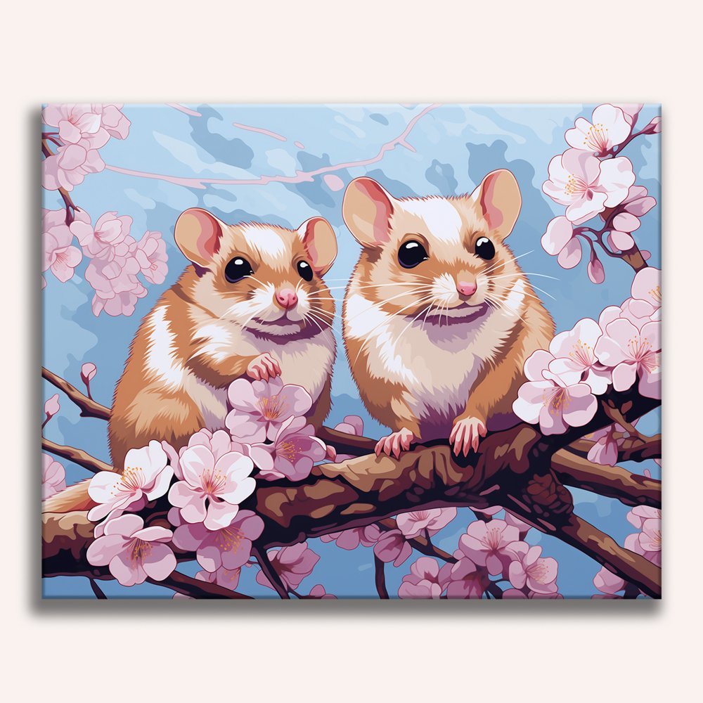 Dormice Couple - Number Artist Paint By Numbers Kits