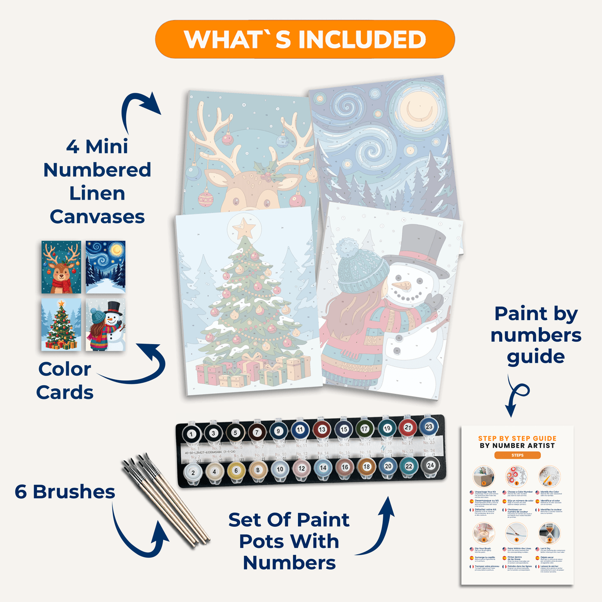 Winter Wonderland - Number Artist Paint by Numbers Kits
