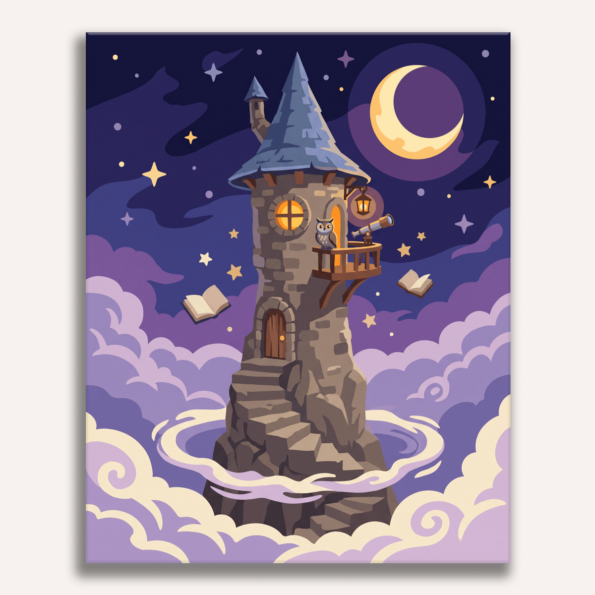 Wizard Sky Tower - Number Artist Paint by Numbers Kits