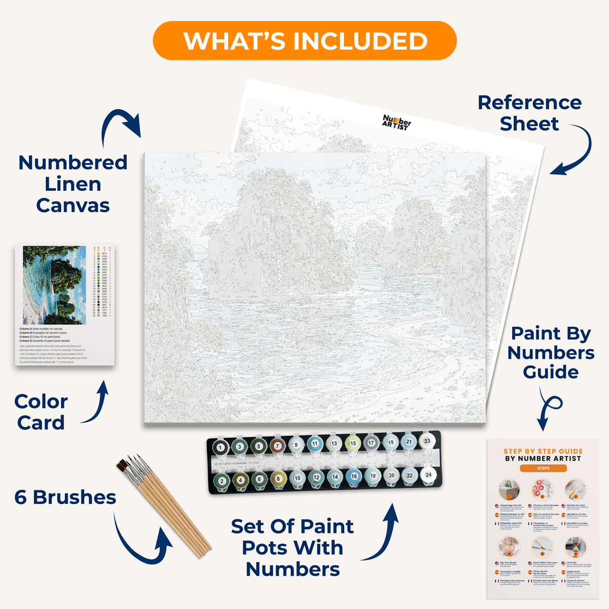 Lagoon Tranquility - Number Artist Paint by Numbers Kits