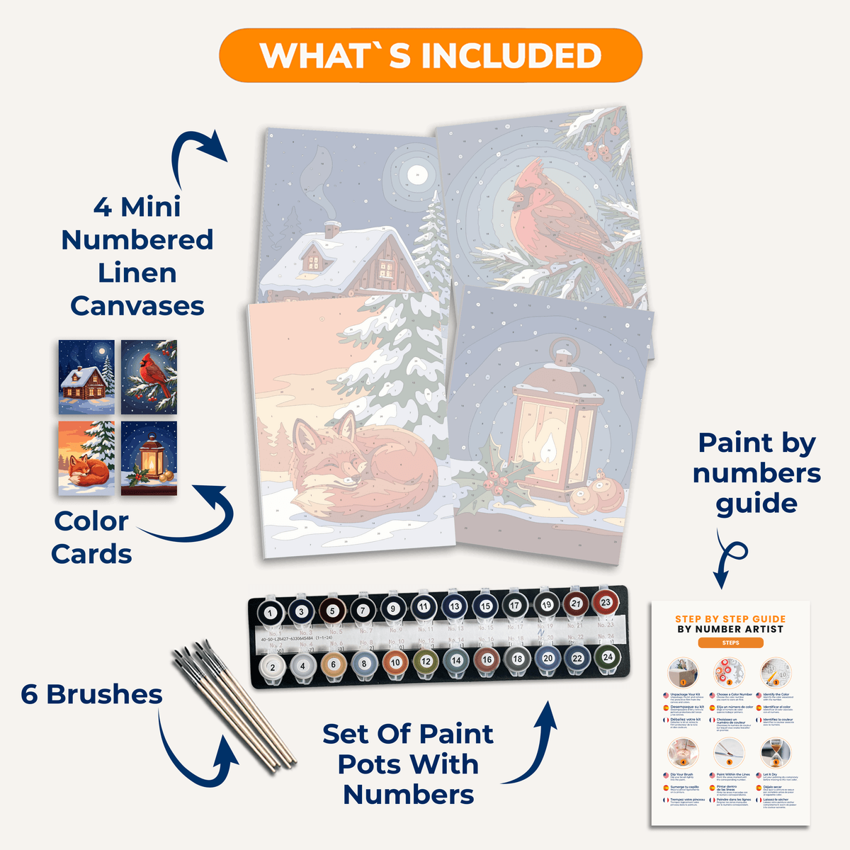 Winter Nights - Number Artist Paint by Numbers Kits