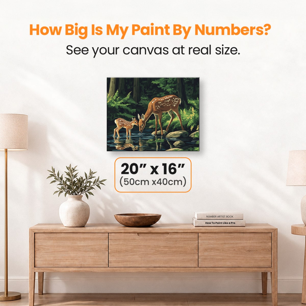 Learning Fawn - Number Artist Paint by Numbers Kits