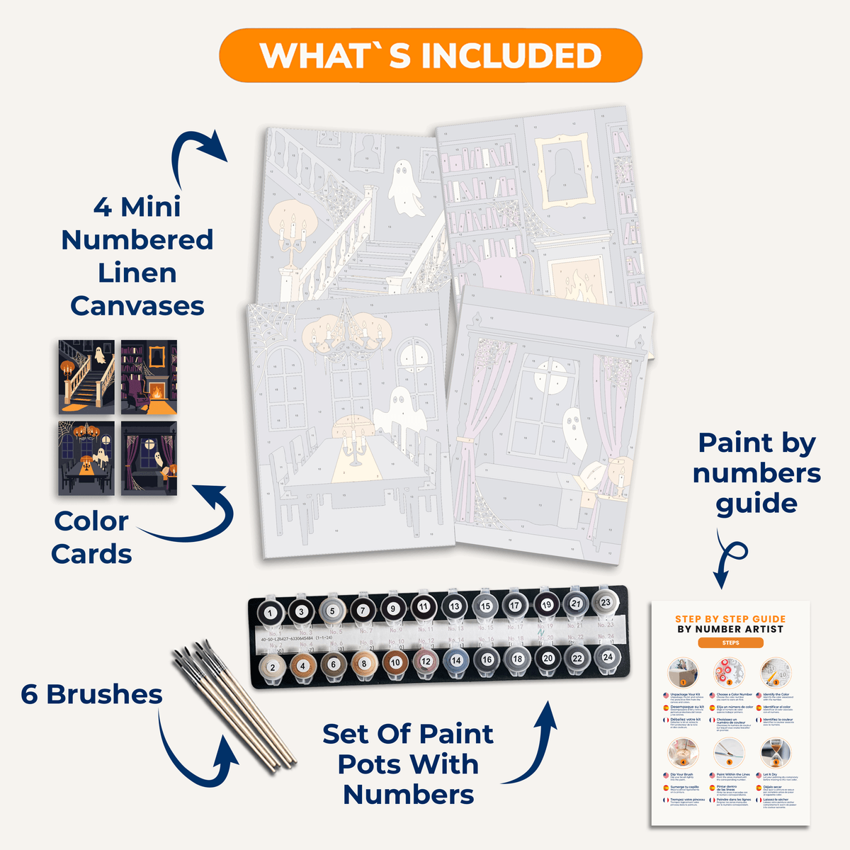 Mansion Madness - Number Artist Paint by Numbers Kits