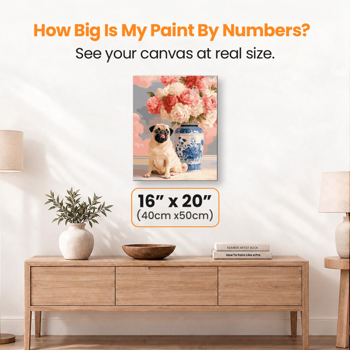 Pug & Still Life - Number Artist Paint by Numbers Kits