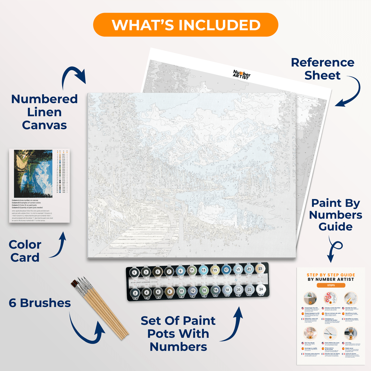 Hiking Trip - Number Artist Paint by Numbers Kits