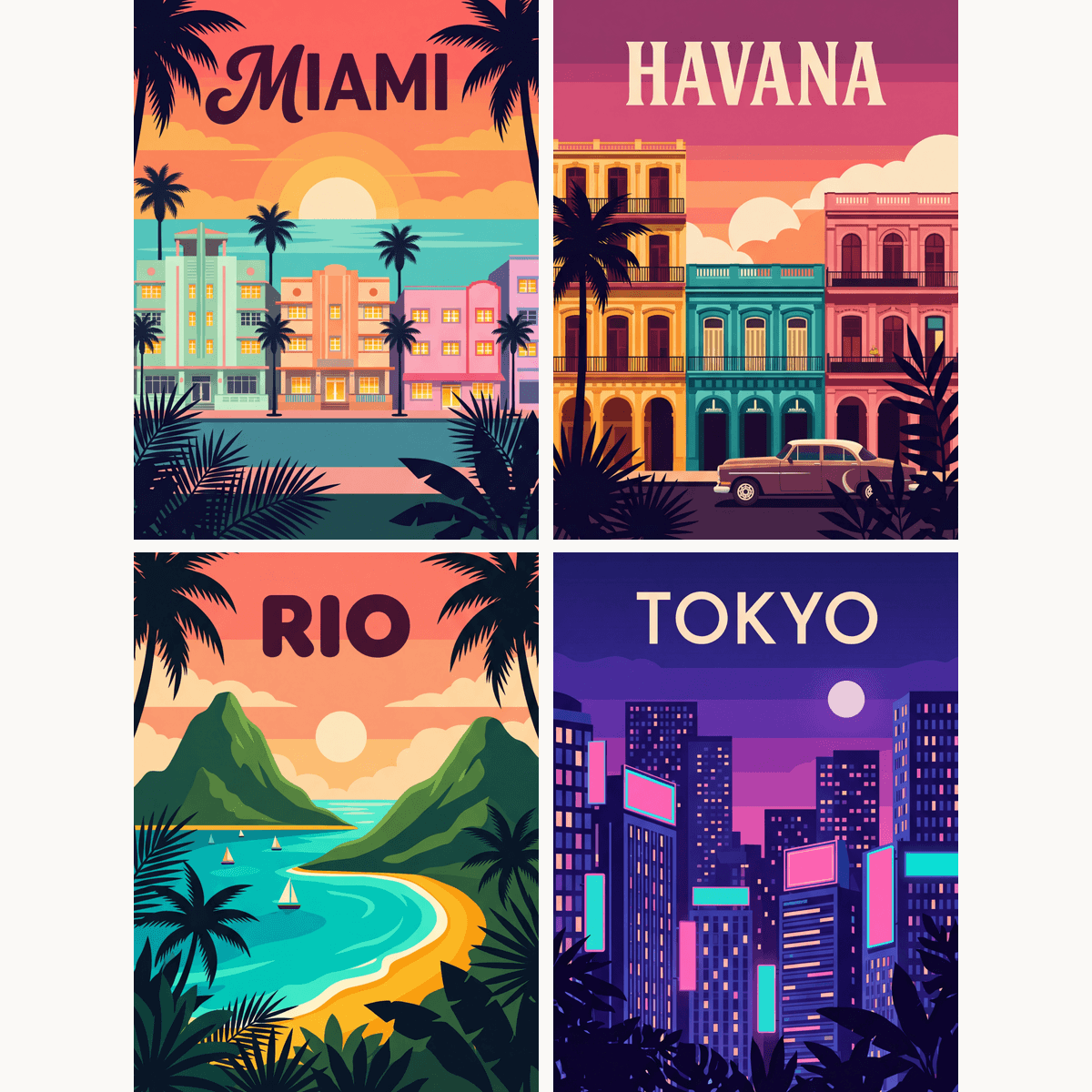 Passport Nights - Number Artist Paint by Numbers Kits