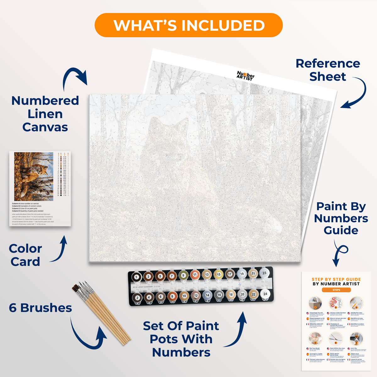Foxfire Autumn - Number Artist Paint by Numbers Kits