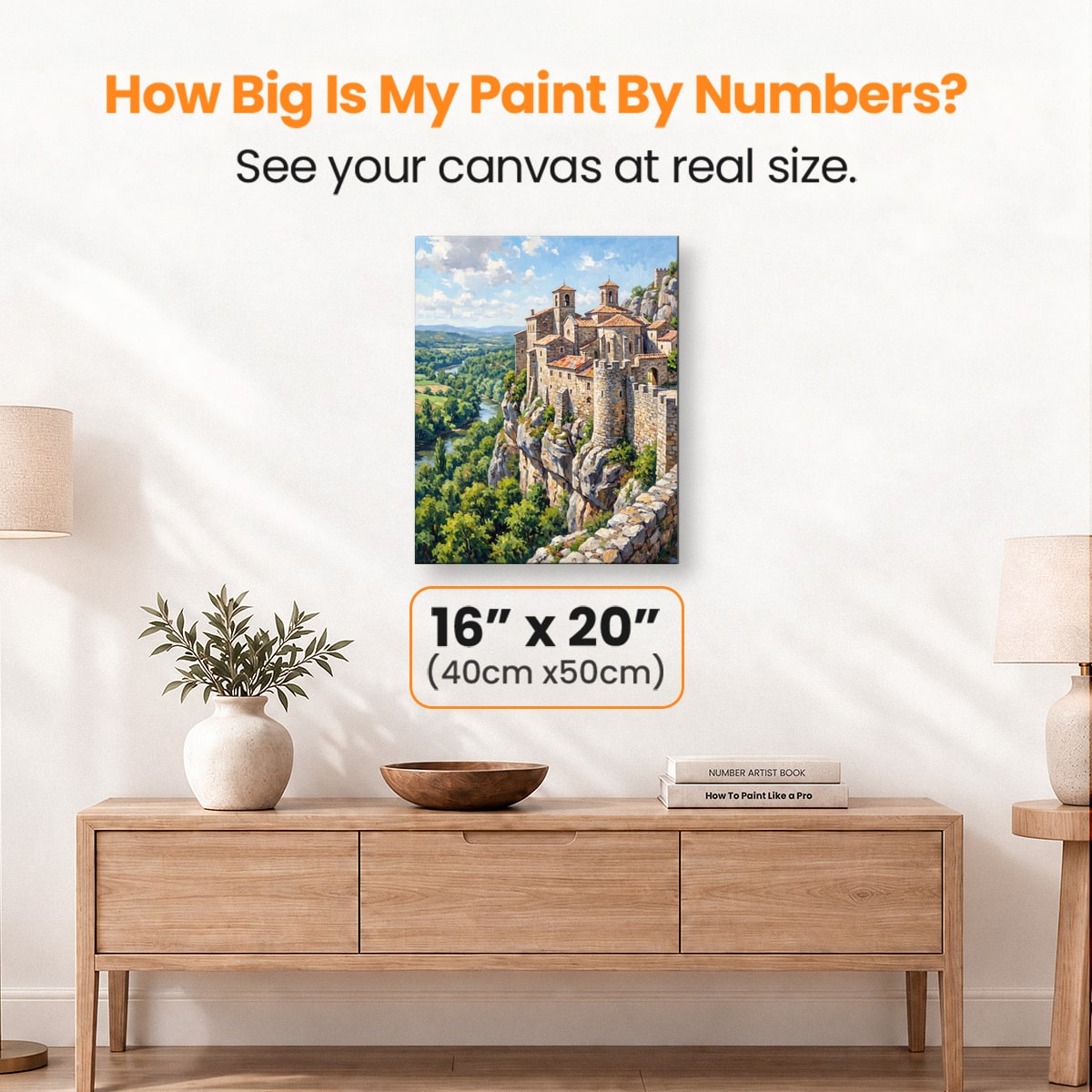 Cliffside Sanctuary - Number Artist Paint by Numbers Kits