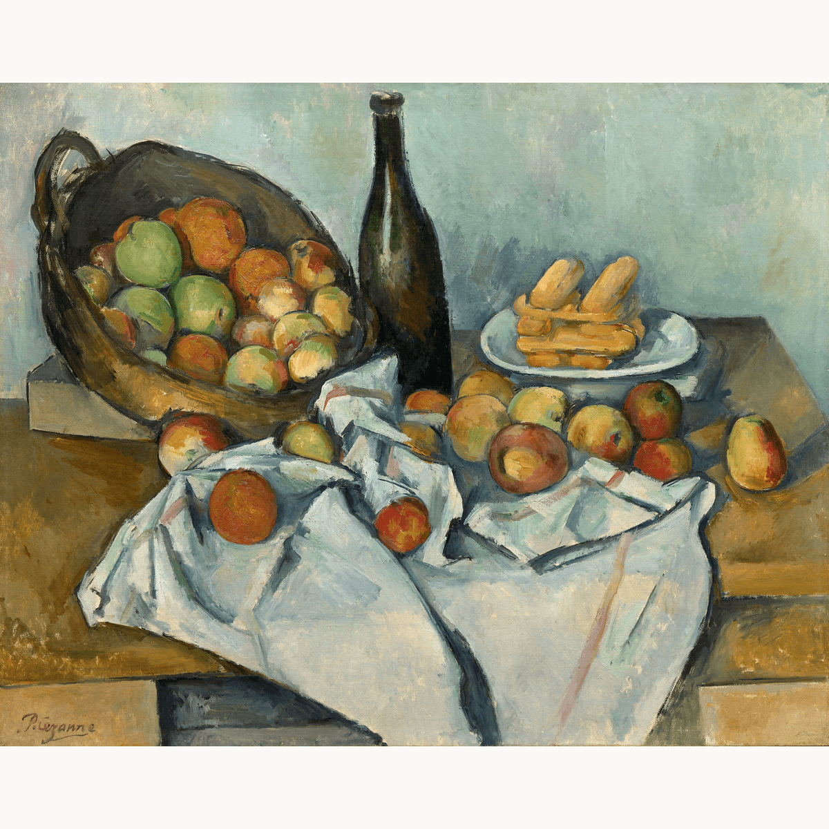 The Basket of Apples by Paul Cezanne - Number Artist Paint by Numbers Kits