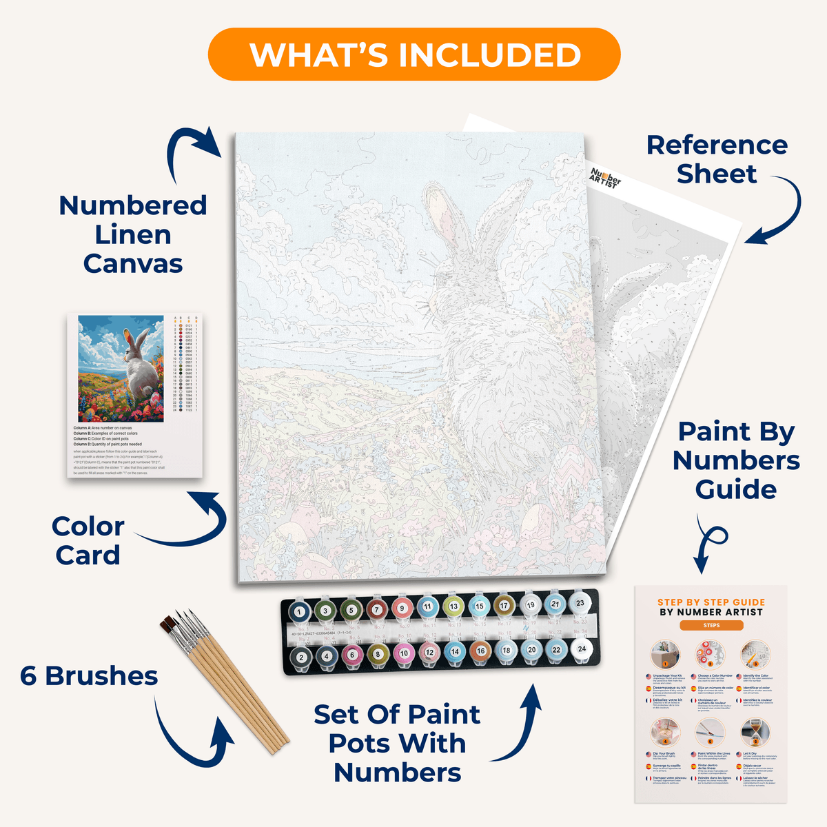 Bunny View - Number Artist Paint by Numbers Kits