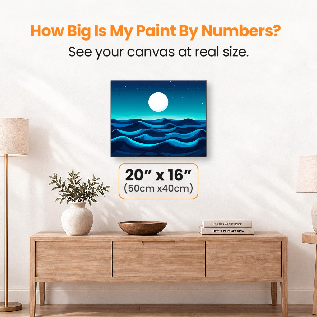 Moonlit Waves - Number Artist Paint by Numbers Kits