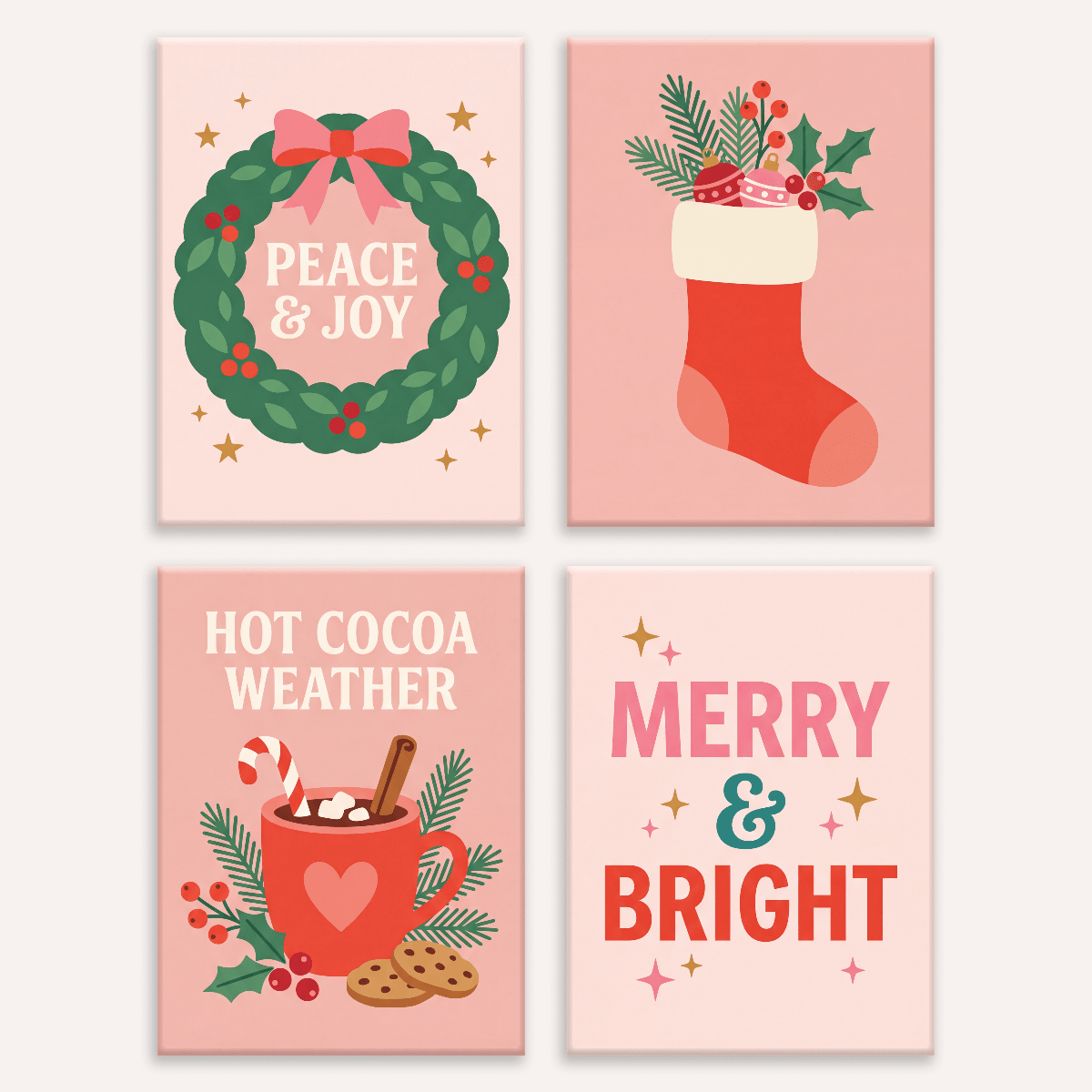 Christmas Merriment - Number Artist Paint by Numbers Kits