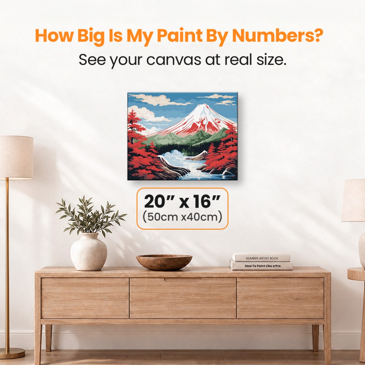Red Fuji - Number Artist Paint by Numbers Kits