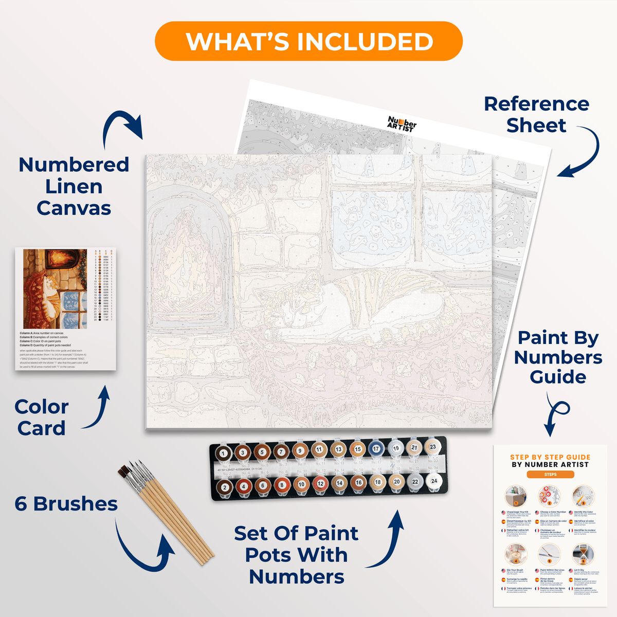 Warm Winter Slumber - Number Artist Paint by Numbers Kits
