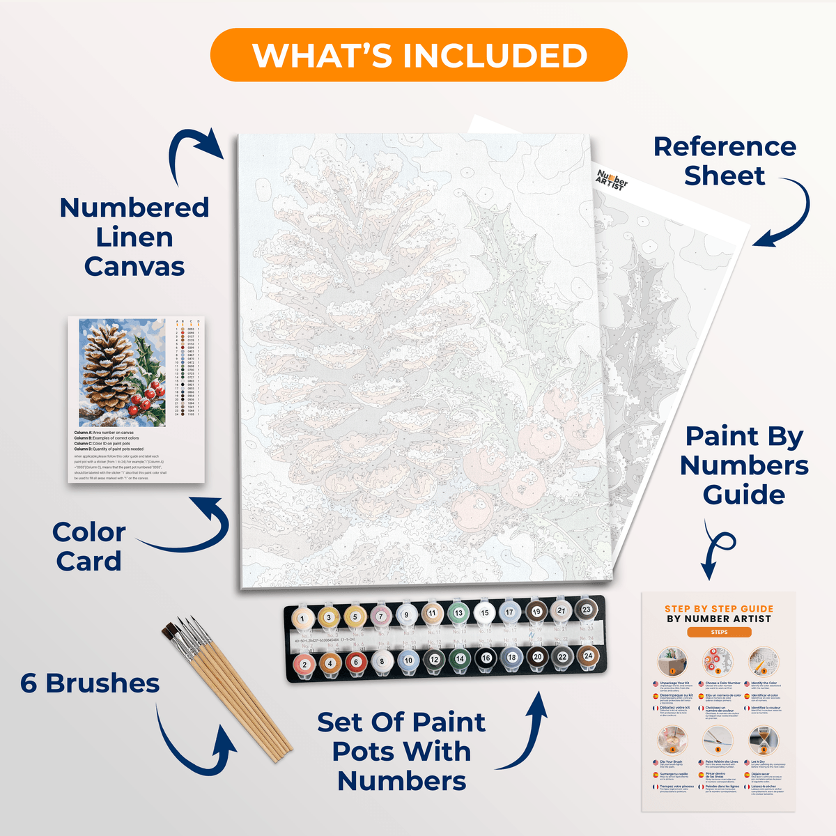 Frosted Charm - Number Artist Paint by Numbers Kits