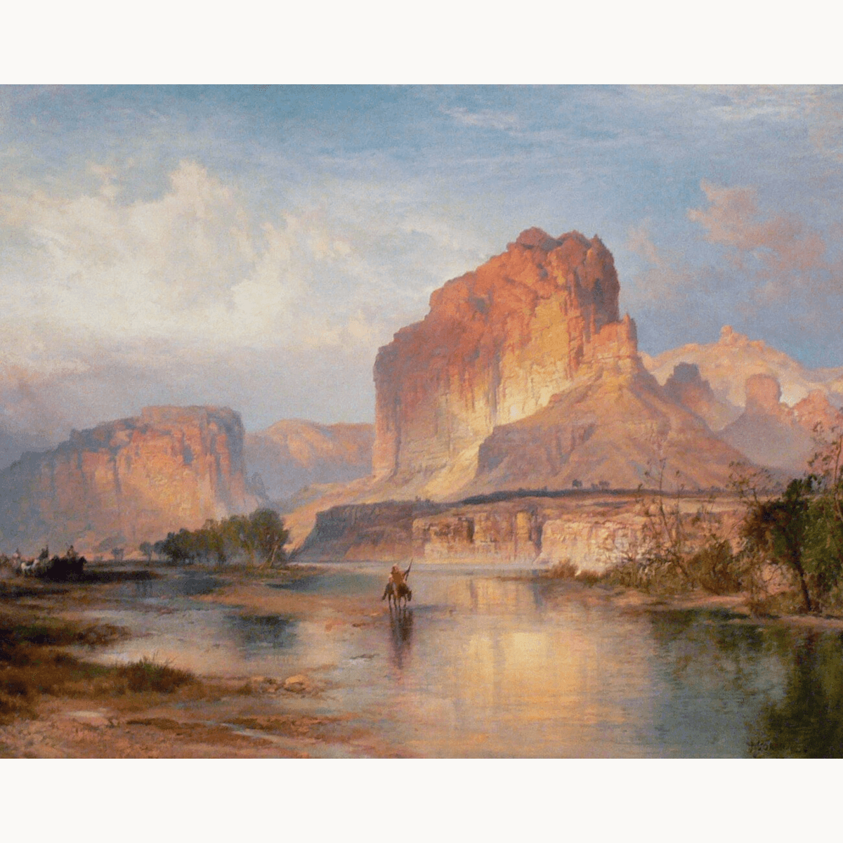 The Cliffs of Green River by Thomas Moran - Number Artist Paint by Numbers Kits