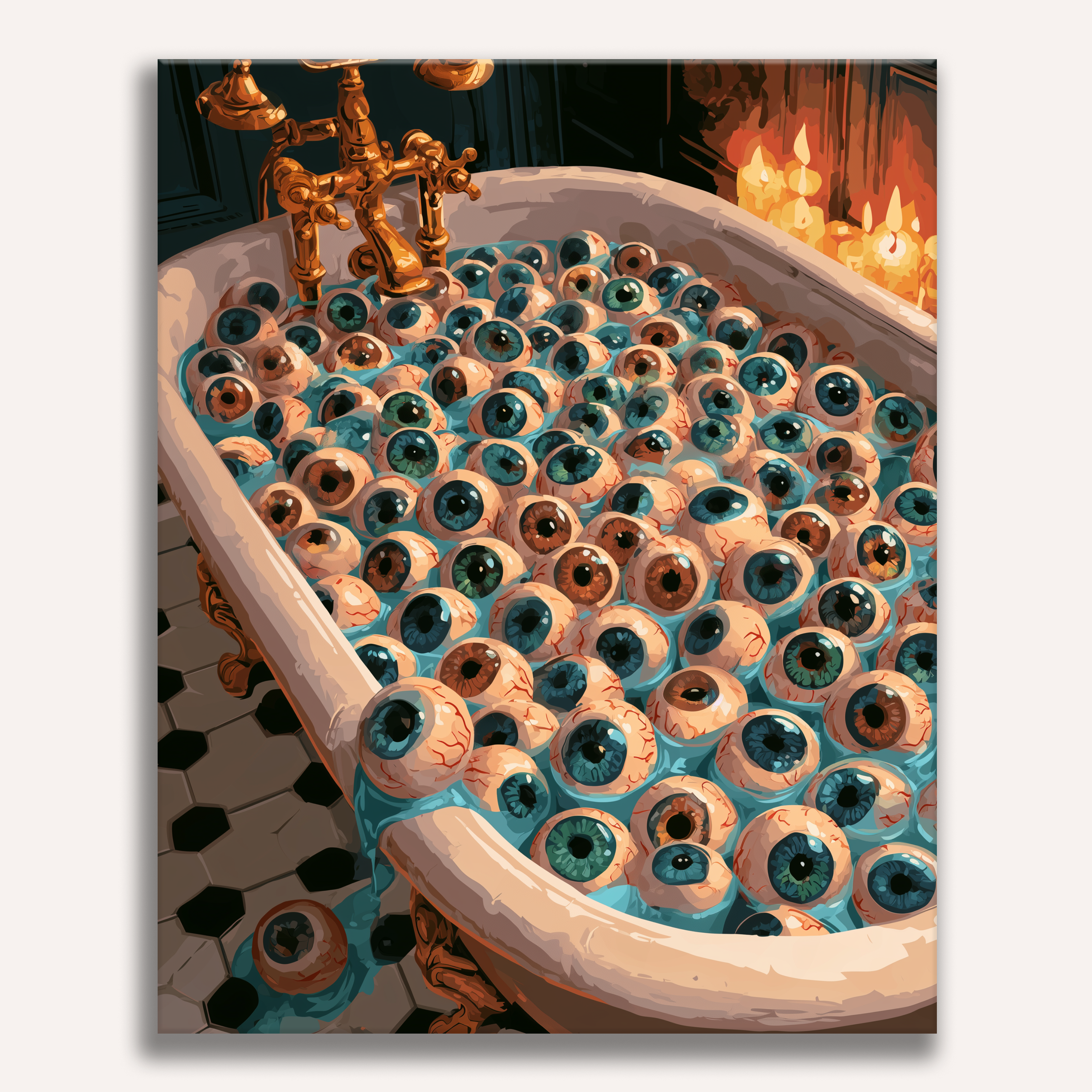 Eyeball Tub - Number Artist Paint by Numbers Kits